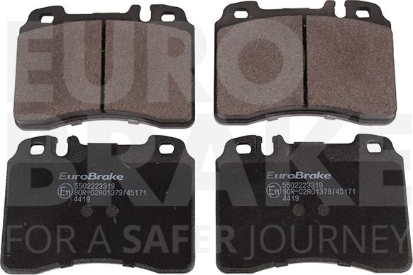 Eurobrake 5502223319 - Тормозные колодки, дисковые, комплект autodnr.net