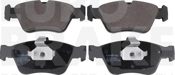 Eurobrake 5502223330 - Тормозные колодки, дисковые, комплект autodnr.net