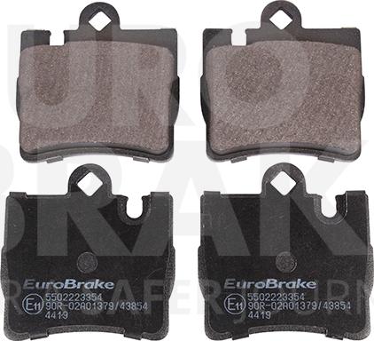 Eurobrake 5502223354 - Гальмівні колодки, дискові гальма autocars.com.ua