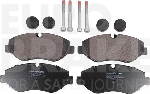 Eurobrake 5502223362 - Гальмівні колодки, дискові гальма autocars.com.ua