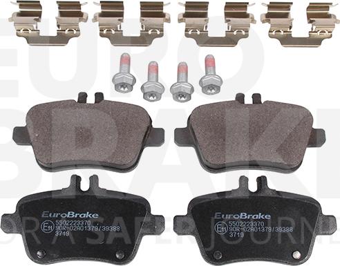 Eurobrake 5502223370 - Гальмівні колодки, дискові гальма autocars.com.ua