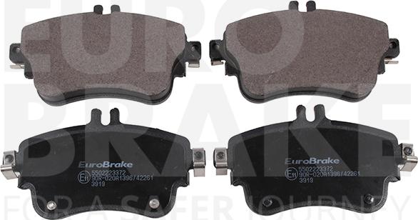 Eurobrake 5502223372 - Гальмівні колодки, дискові гальма autocars.com.ua