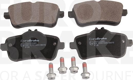 Eurobrake 5502223385 - Гальмівні колодки, дискові гальма autocars.com.ua