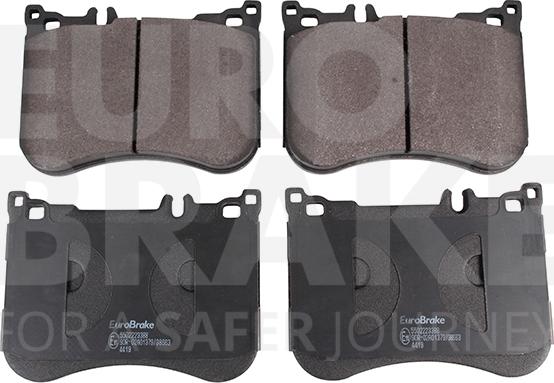 Eurobrake 5502223388 - Гальмівні колодки, дискові гальма autocars.com.ua