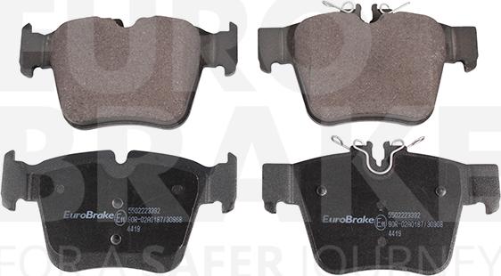 Eurobrake 5502223392 - Гальмівні колодки, дискові гальма autocars.com.ua