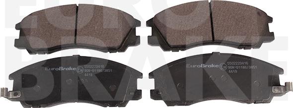 Eurobrake 5502223416 - Тормозные колодки, дисковые, комплект autodnr.net