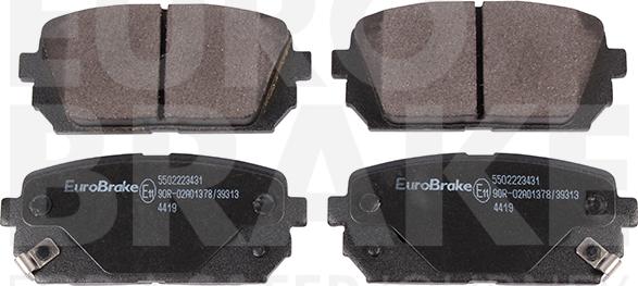 Eurobrake 5502223431 - Тормозные колодки, дисковые, комплект autodnr.net