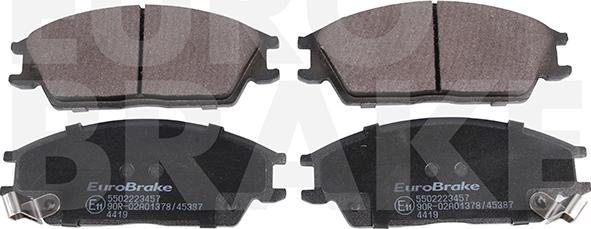 Eurobrake 5502223457 - Гальмівні колодки, дискові гальма autocars.com.ua