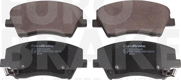 Eurobrake 5502223465 - Тормозные колодки, дисковые, комплект autodnr.net