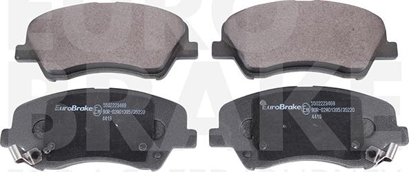 Eurobrake 5502223469 - Тормозные колодки, дисковые, комплект autodnr.net