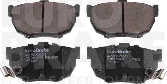 Eurobrake 5502223518 - Гальмівні колодки, дискові гальма autocars.com.ua