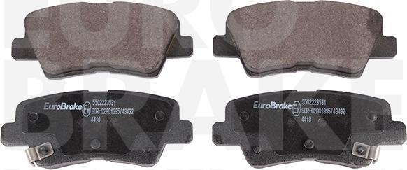 Eurobrake 5502223531 - Гальмівні колодки, дискові гальма autocars.com.ua