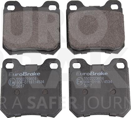 Eurobrake 5502223604 - Тормозные колодки, дисковые, комплект autodnr.net