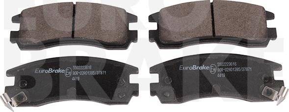 Eurobrake 5502223616 - Тормозные колодки, дисковые, комплект autodnr.net