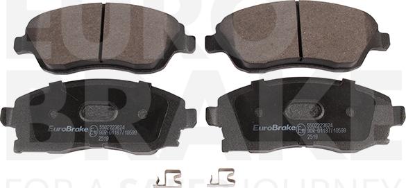 Eurobrake 5502223624 - Тормозные колодки, дисковые, комплект autodnr.net