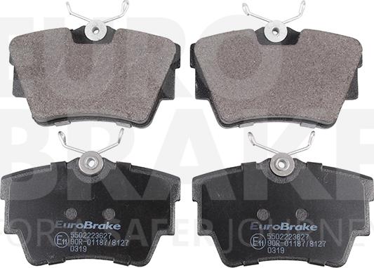 Eurobrake 5502223627 - Гальмівні колодки, дискові гальма autocars.com.ua