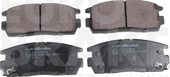 Eurobrake 5502223639 - Гальмівні колодки, дискові гальма autocars.com.ua