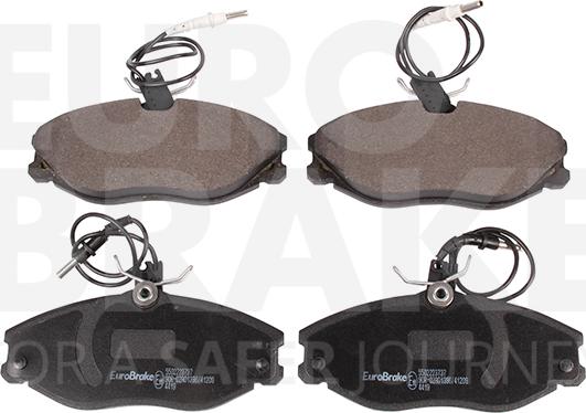 Eurobrake 5502223737 - Гальмівні колодки, дискові гальма autocars.com.ua