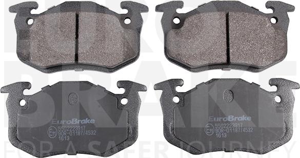 Eurobrake 5502223917 - Гальмівні колодки, дискові гальма autocars.com.ua