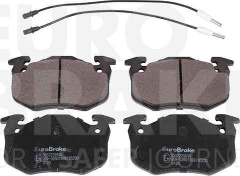 Eurobrake 5502223930 - Гальмівні колодки, дискові гальма autocars.com.ua