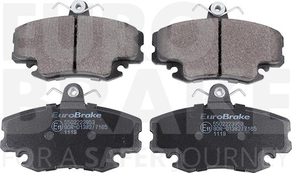 Eurobrake 5502223953 - Тормозные колодки, дисковые, комплект autodnr.net