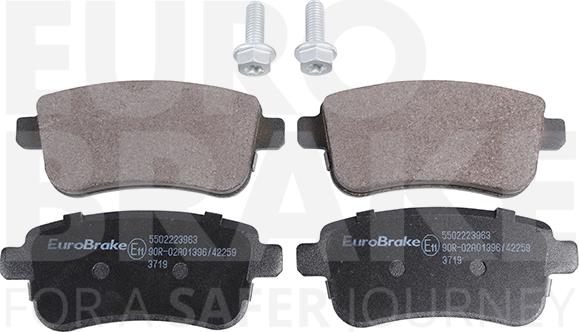 Eurobrake 5502223963 - Гальмівні колодки, дискові гальма autocars.com.ua