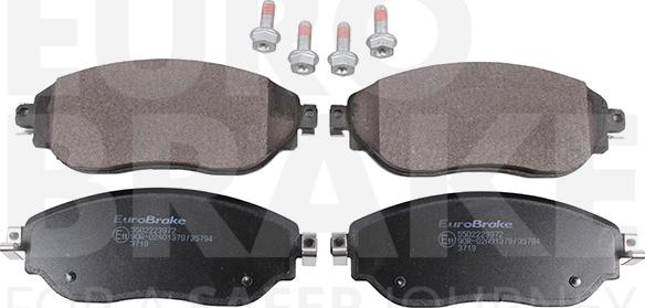 Eurobrake 5502223972 - Гальмівні колодки, дискові гальма autocars.com.ua