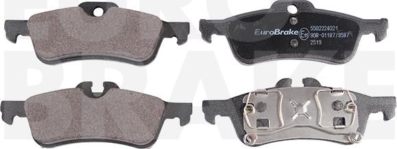 Eurobrake 5502224021 - Гальмівні колодки, дискові гальма autocars.com.ua