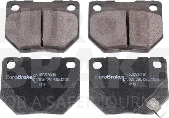 Eurobrake 5502224418 - Гальмівні колодки, дискові гальма autocars.com.ua