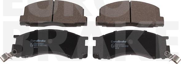 Eurobrake 5502224522 - Гальмівні колодки, дискові гальма autocars.com.ua