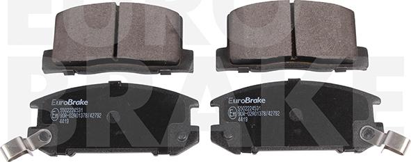 Eurobrake 5502224531 - Тормозные колодки, дисковые, комплект autodnr.net