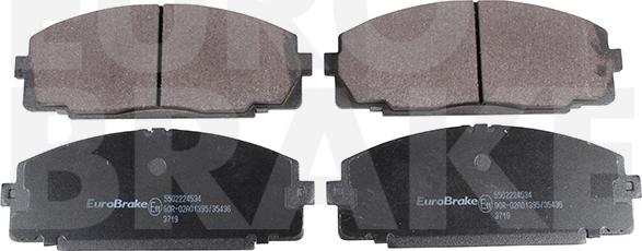 Eurobrake 5502224534 - Гальмівні колодки, дискові гальма autocars.com.ua