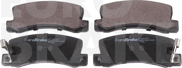 Eurobrake 5502224551 - Тормозные колодки, дисковые, комплект autodnr.net