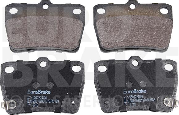 Eurobrake 5502224556 - Тормозные колодки, дисковые, комплект autodnr.net