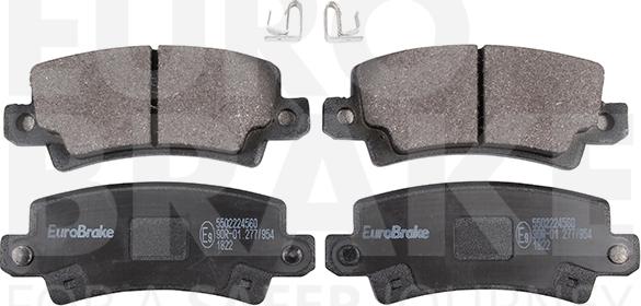 Eurobrake 5502224560 - Гальмівні колодки, дискові гальма autocars.com.ua