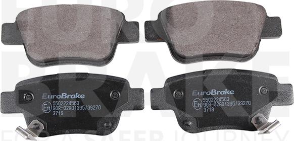 Eurobrake 5502224563 - Гальмівні колодки, дискові гальма autocars.com.ua