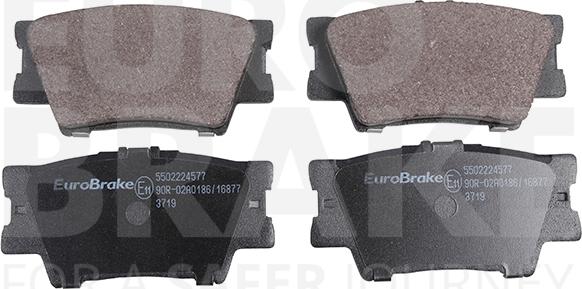 Eurobrake 5502224577 - Гальмівні колодки, дискові гальма autocars.com.ua