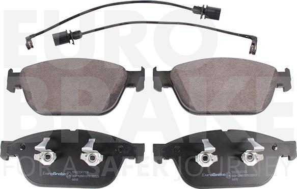 Eurobrake 55022247104 - Гальмівні колодки, дискові гальма autocars.com.ua