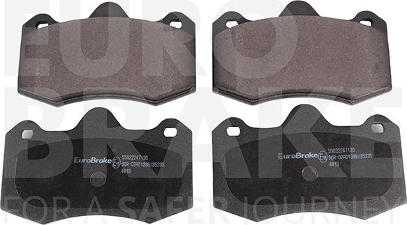 Eurobrake 55022247130 - Гальмівні колодки, дискові гальма autocars.com.ua