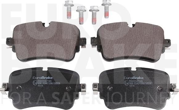 Eurobrake 55022247140 - Гальмівні колодки, дискові гальма autocars.com.ua