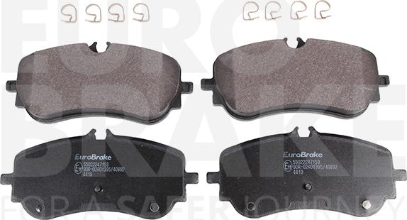 Eurobrake 55022247153 - Гальмівні колодки, дискові гальма autocars.com.ua