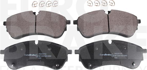 Eurobrake 55022247154 - Гальмівні колодки, дискові гальма autocars.com.ua