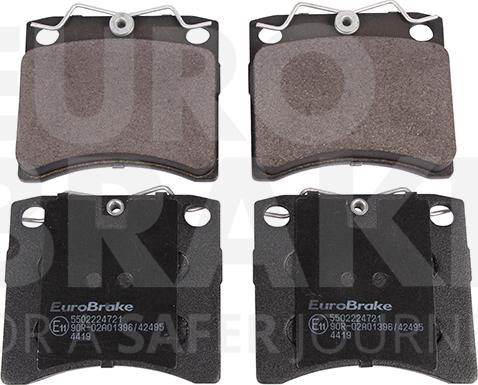 Eurobrake 5502224721 - Гальмівні колодки, дискові гальма autocars.com.ua