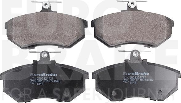 Eurobrake 5502224727 - Гальмівні колодки, дискові гальма autocars.com.ua