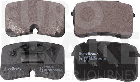 Eurobrake 5502224730 - Гальмівні колодки, дискові гальма autocars.com.ua