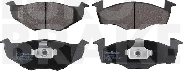 Eurobrake 5502224743 - Гальмівні колодки, дискові гальма autocars.com.ua