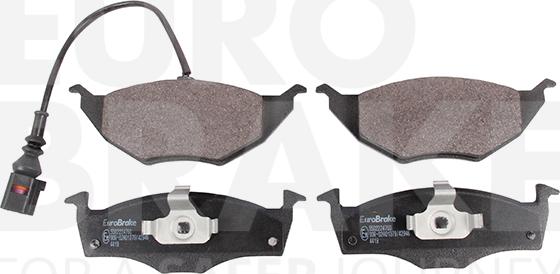 Eurobrake 5502224760 - Тормозные колодки, дисковые, комплект autodnr.net