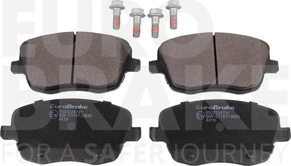 Eurobrake 5502224791 - Гальмівні колодки, дискові гальма autocars.com.ua