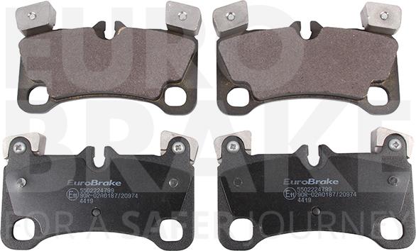 Eurobrake 5502224799 - Гальмівні колодки, дискові гальма autocars.com.ua