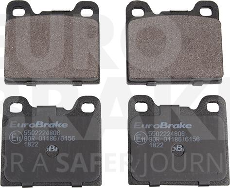 Eurobrake 5502224806 - Гальмівні колодки, дискові гальма autocars.com.ua